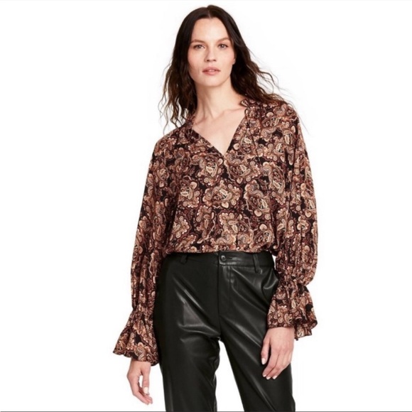 Nili Lotan x Target Paisley Blouse - Picture 1 of 8